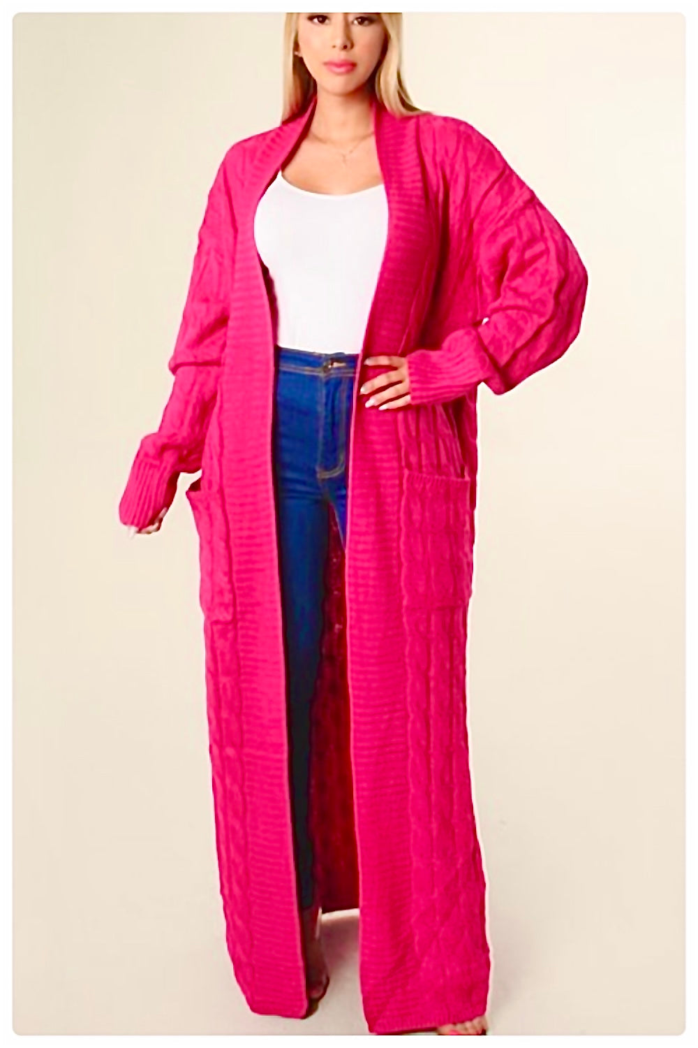 Long sweater Cardigan