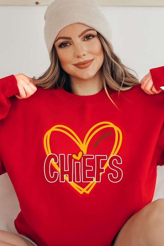 red Chiefs Heart Graphic Sweatshirt