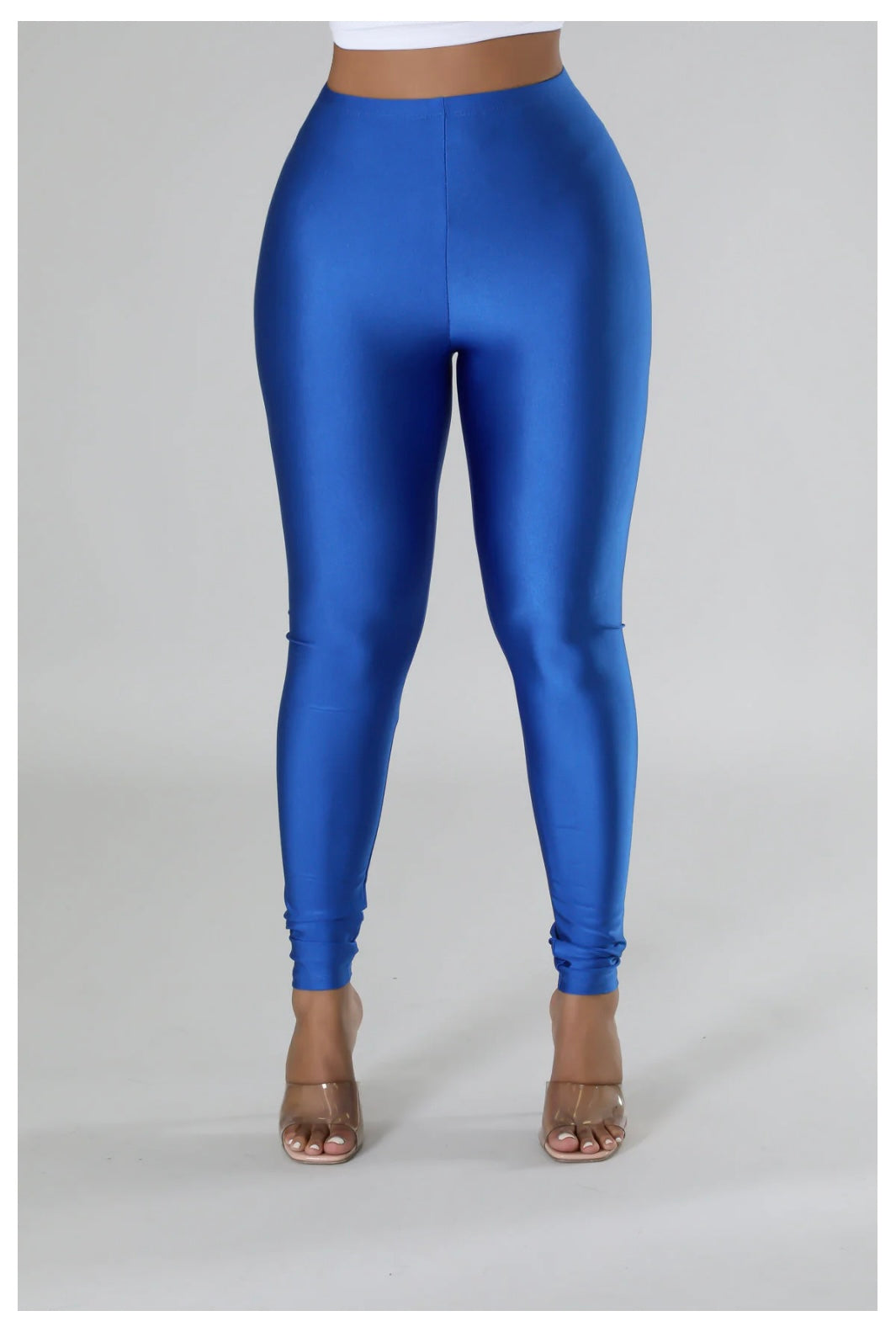 Metallic high waist leggings